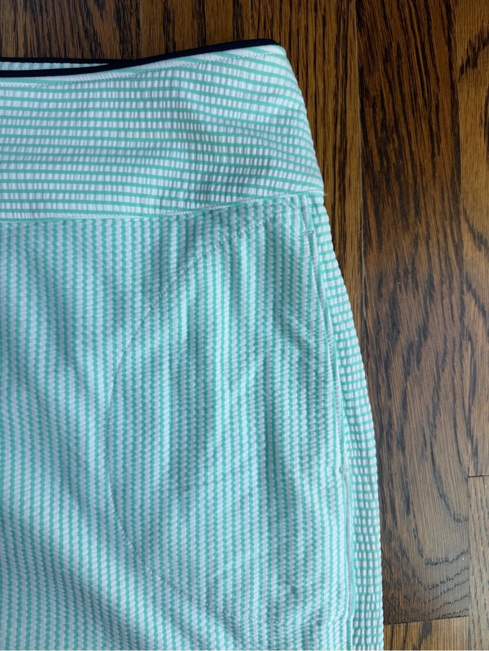 Fairway & Greene Mint Green Striped Exercise Golf Skort Size XL